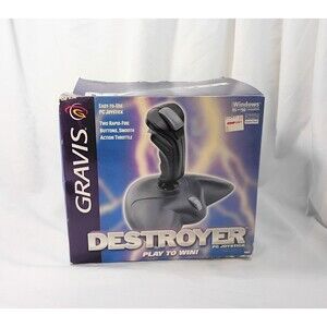Gravis Destroyer Joystick Model 10501 NEW Vintage PC Flight Controller SEALED